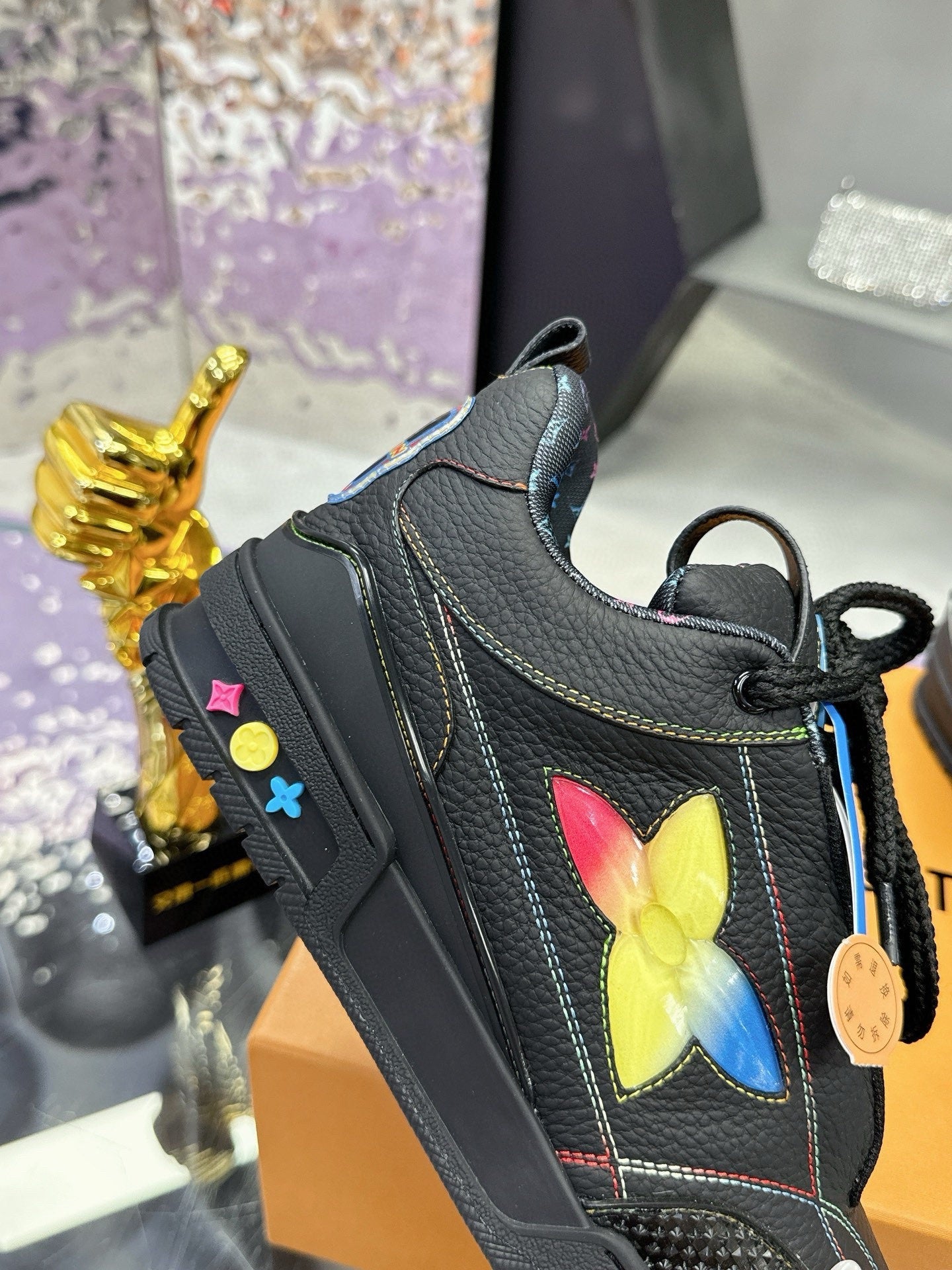 Trainer Skateboard shoes Black Rainbow