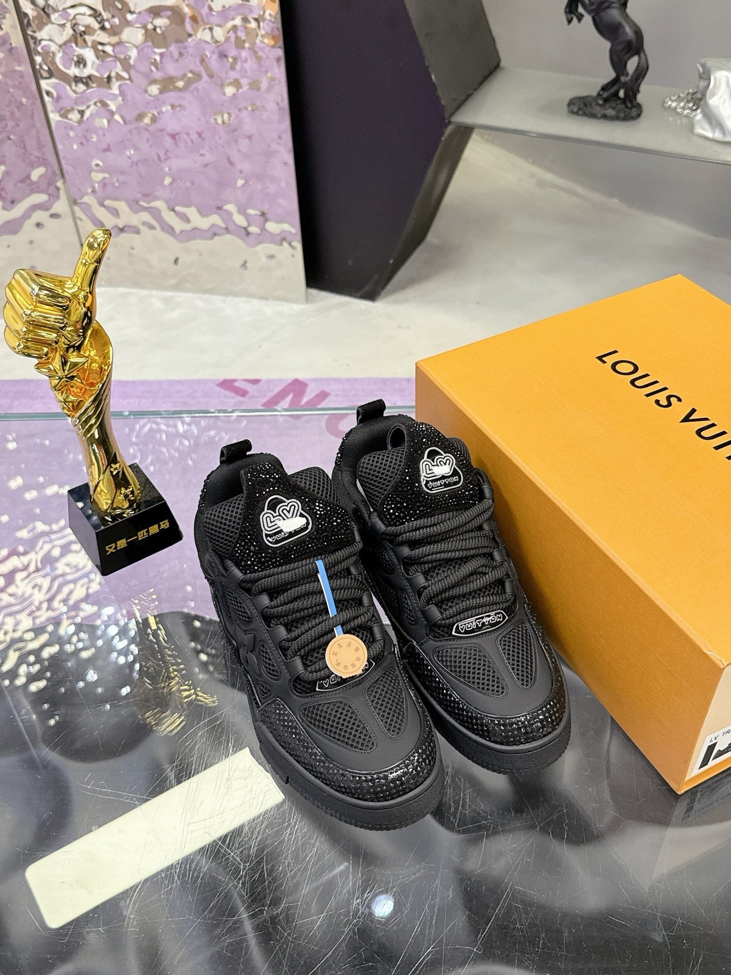 Trainer drilling shoes Black board skate shoes