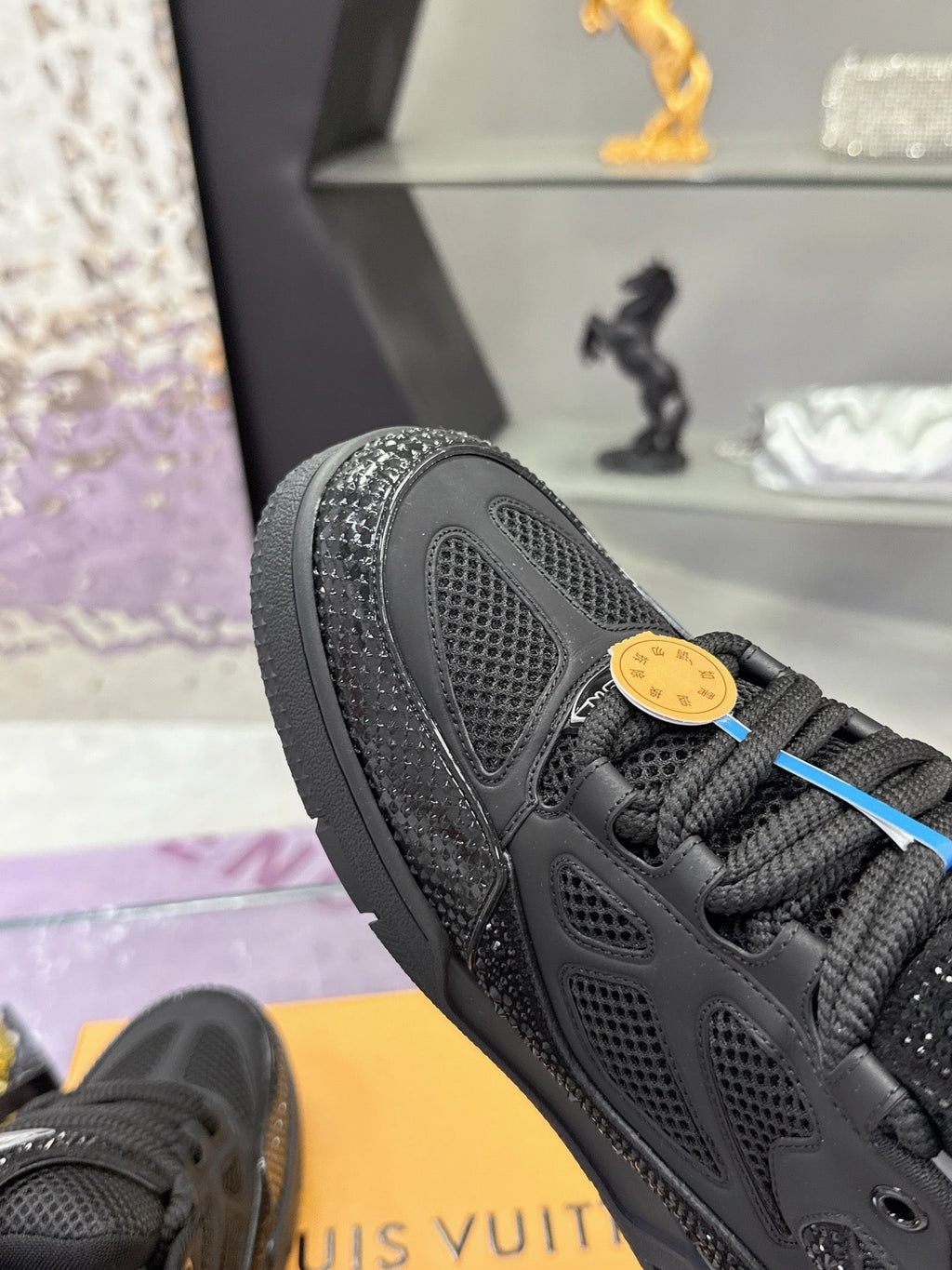 Chaussures de forage d'entraînement Chaussures de skate noires