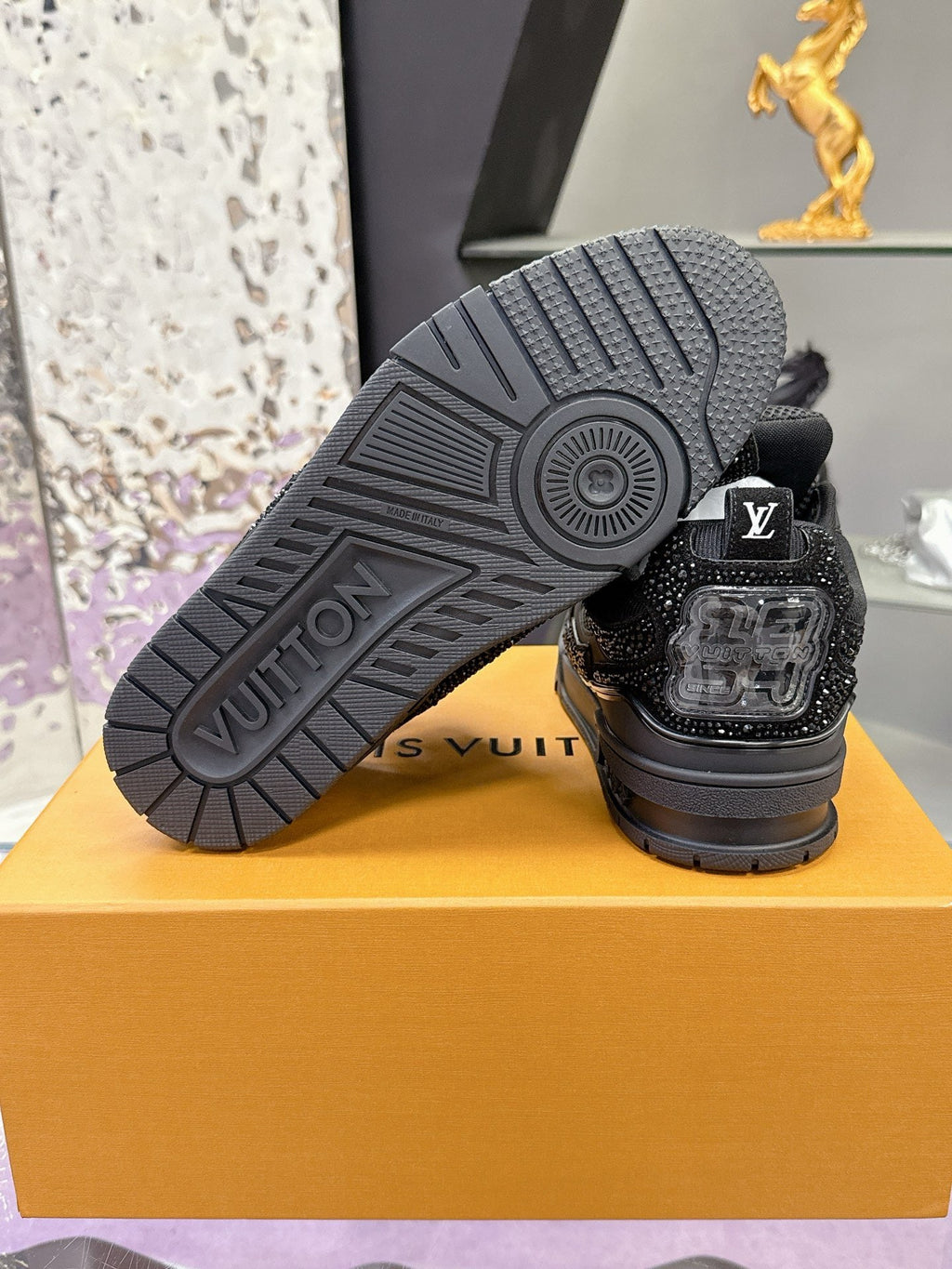 Chaussures de forage d'entraînement Chaussures de skate noires