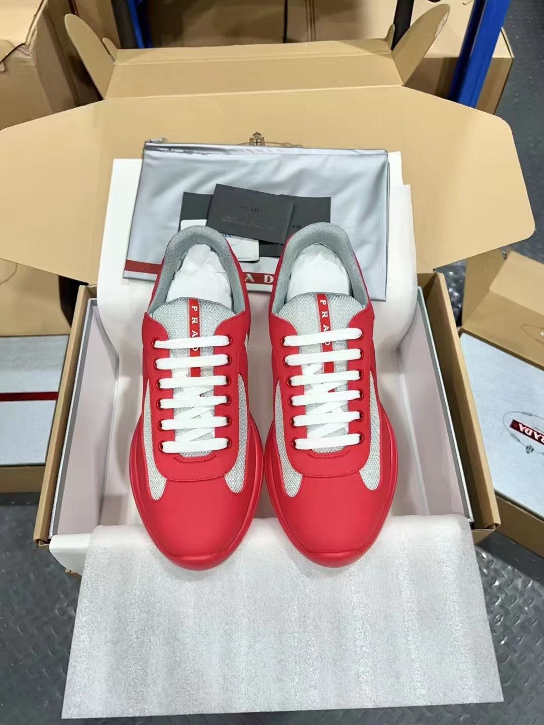 PRADA America's Cup red
