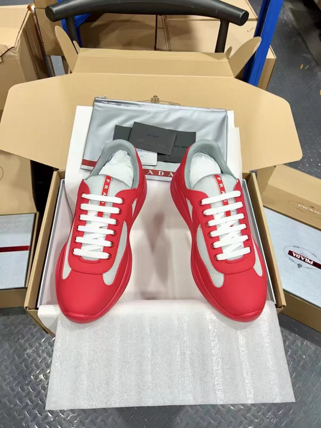 PRADA America's Cup red