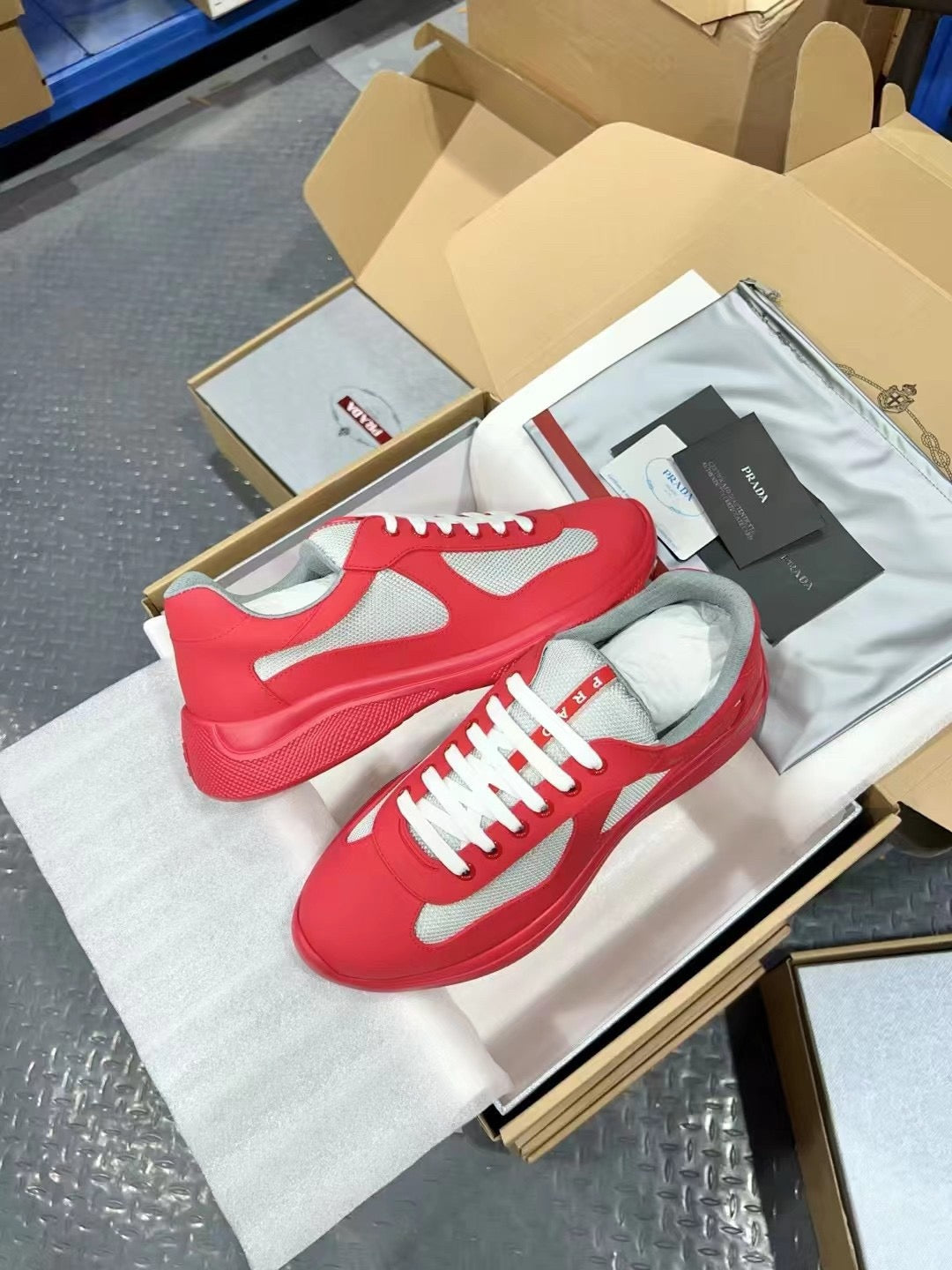 PRADA America's Cup red