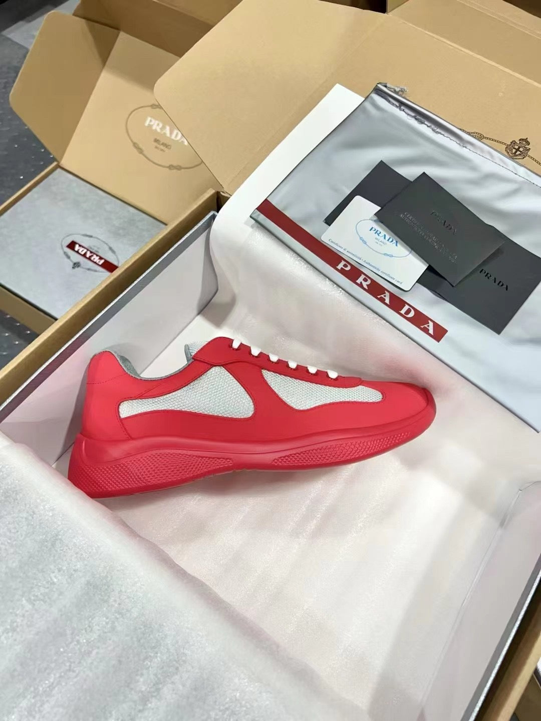 PRADA America's Cup red