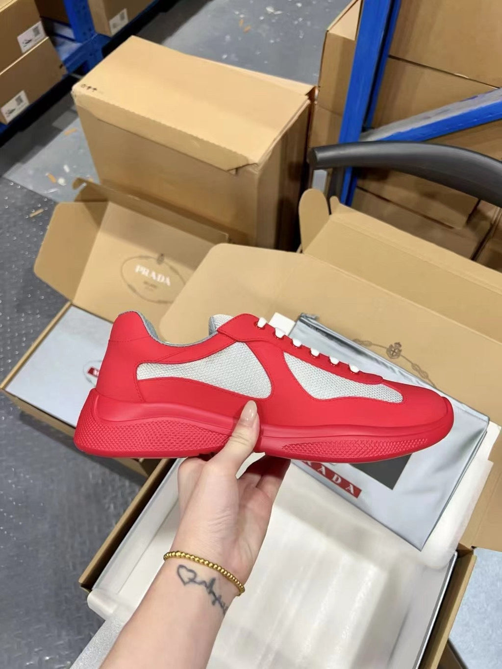 PRADA America's Cup red