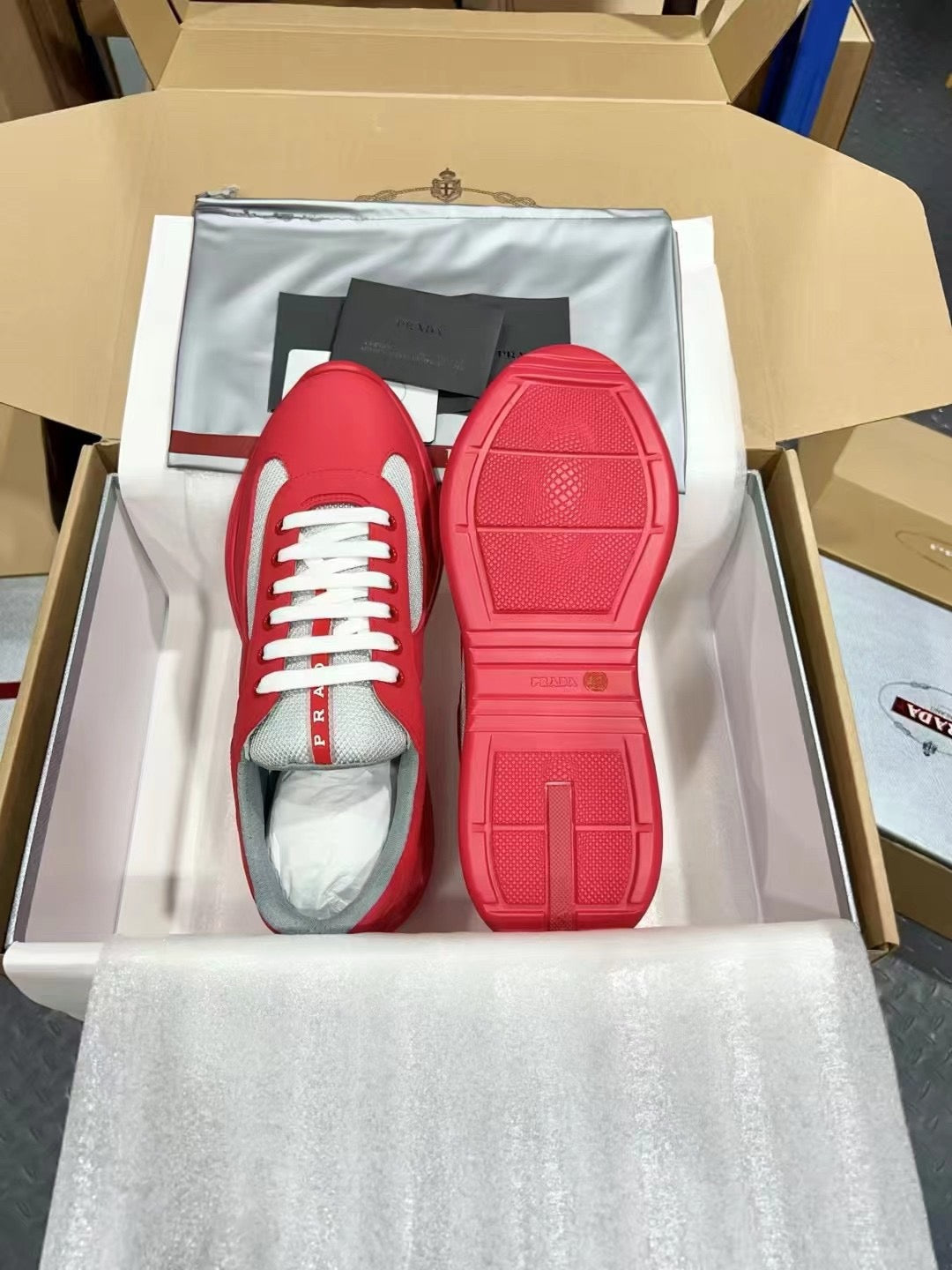 PRADA America's Cup red
