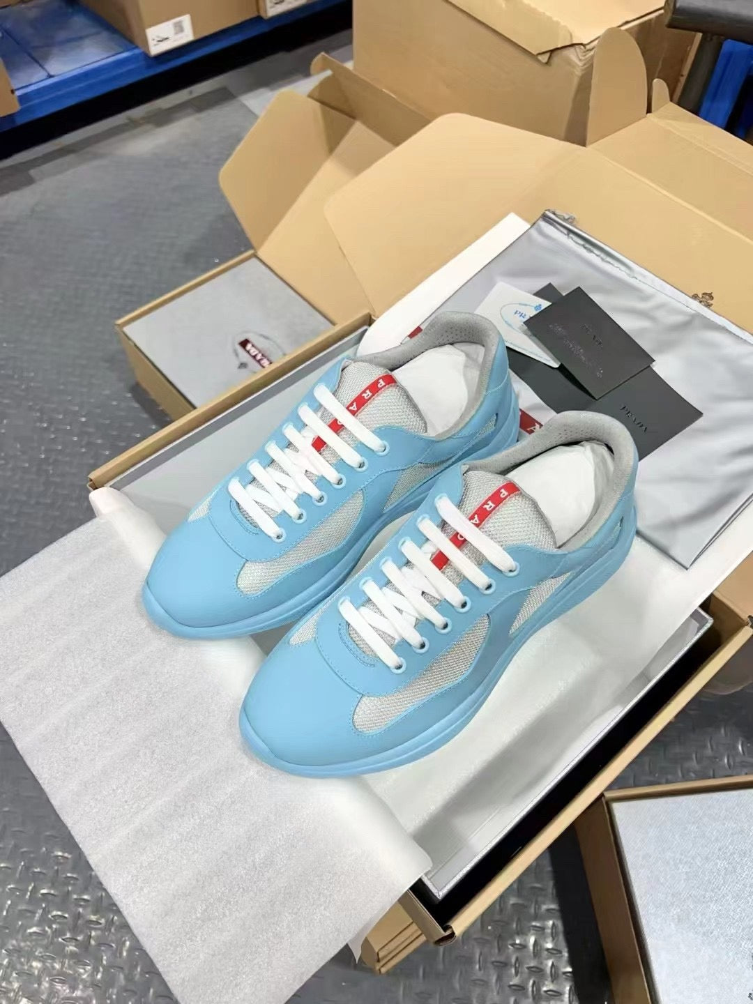 PRADA America's Cup light blue