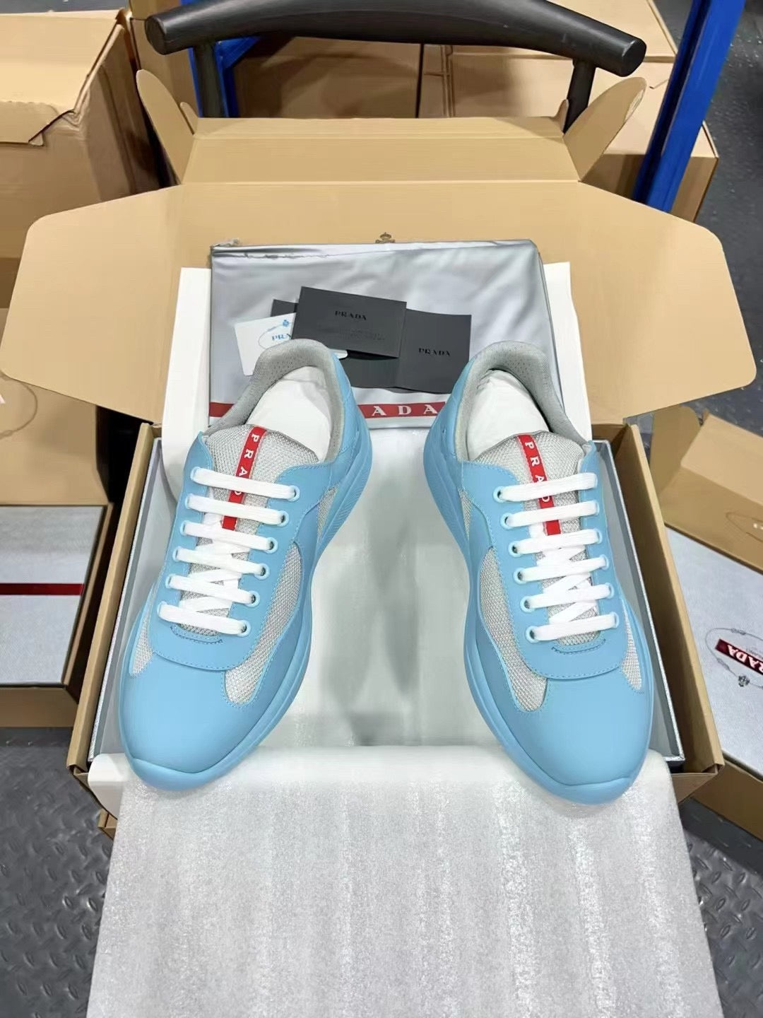 PRADA America's Cup light blue