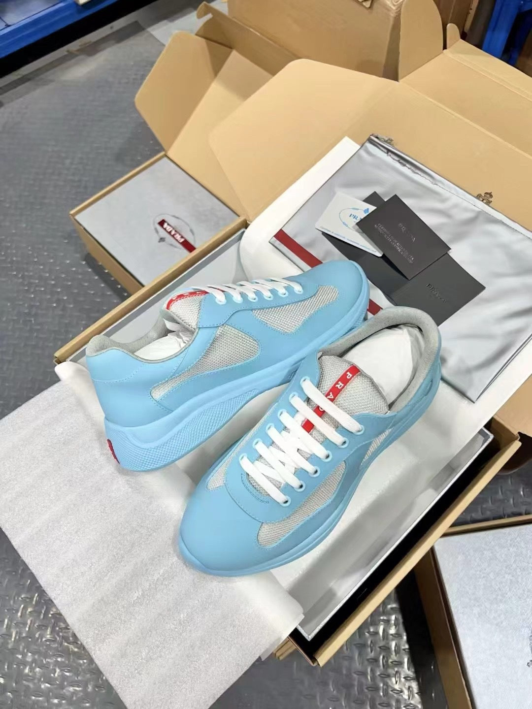 PRADA America's Cup light blue