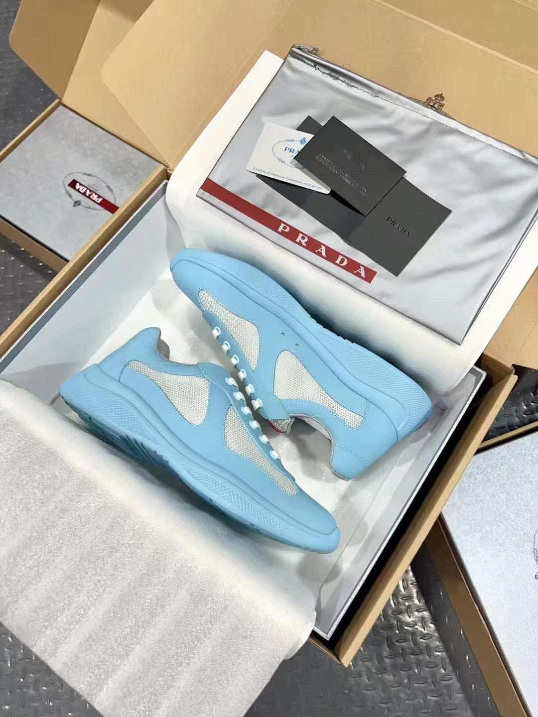 PRADA America's Cup light blue