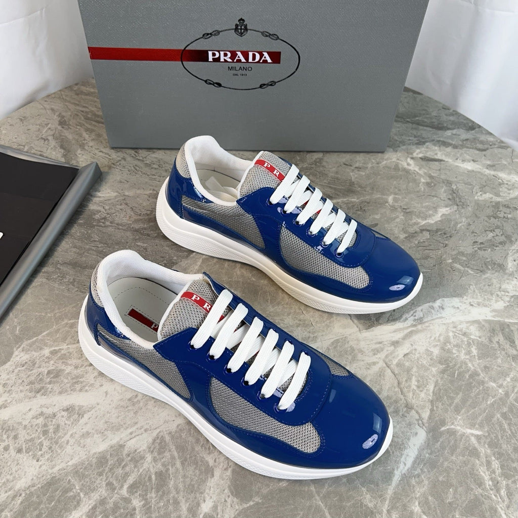 PRADA America's Cup Dark Blue patent leather