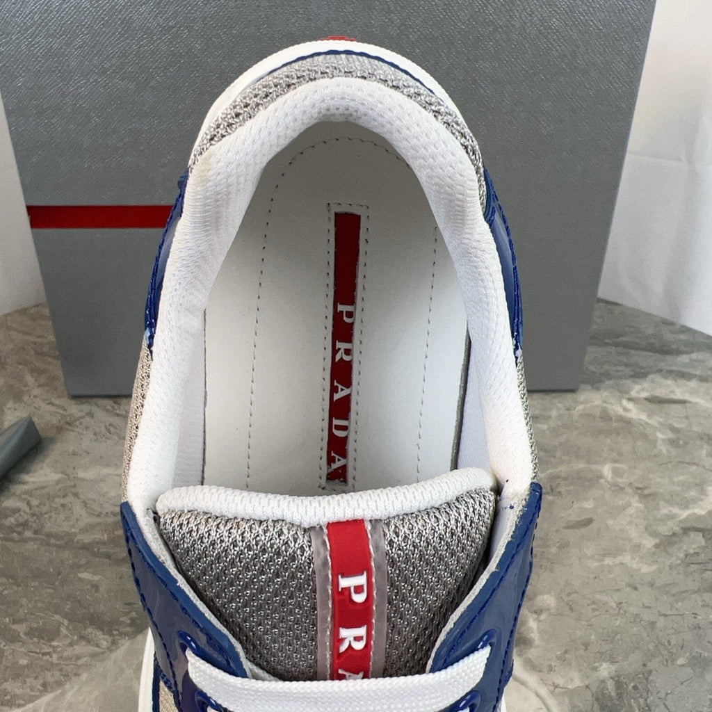 PRADA America's Cup Dark Blue patent leather