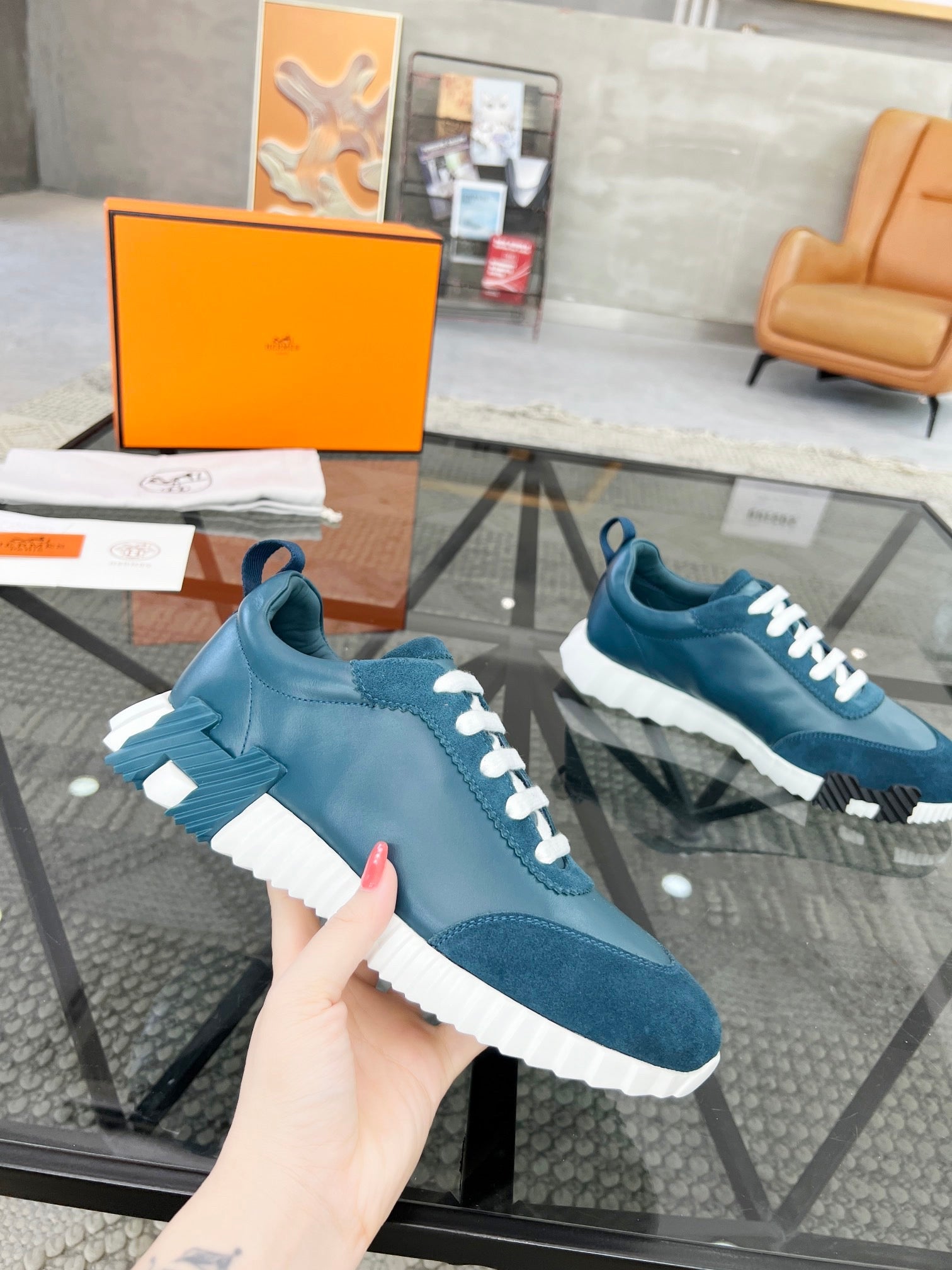 HERMES Bouncing dark blue