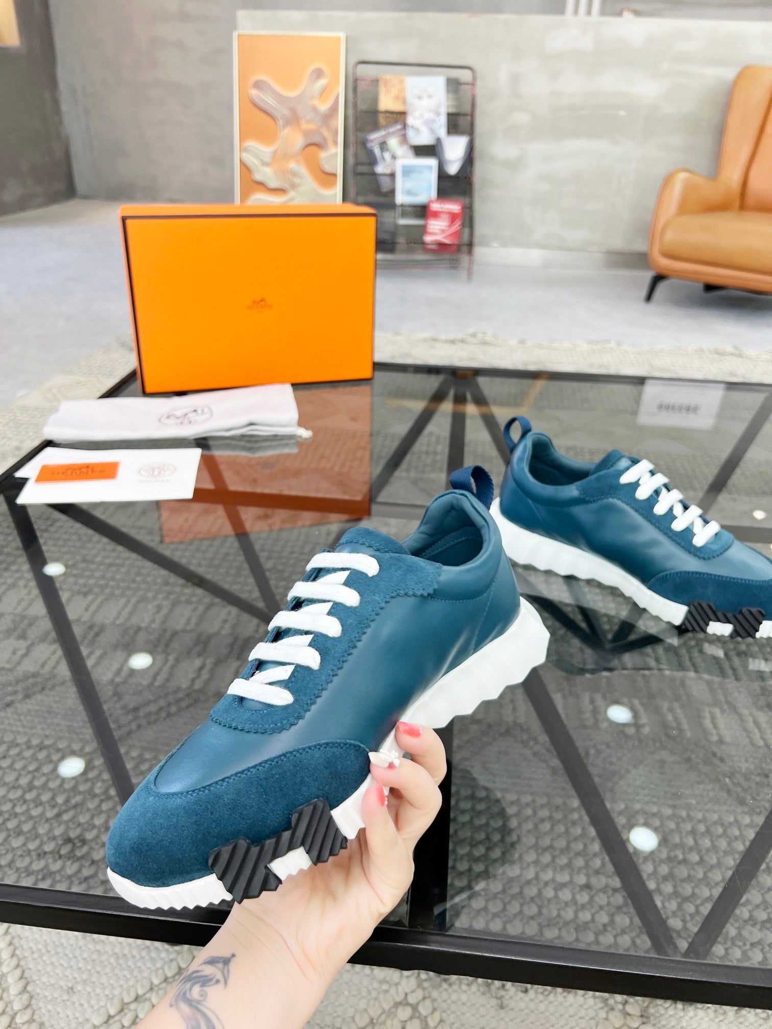 HERMES Bouncing dark blue