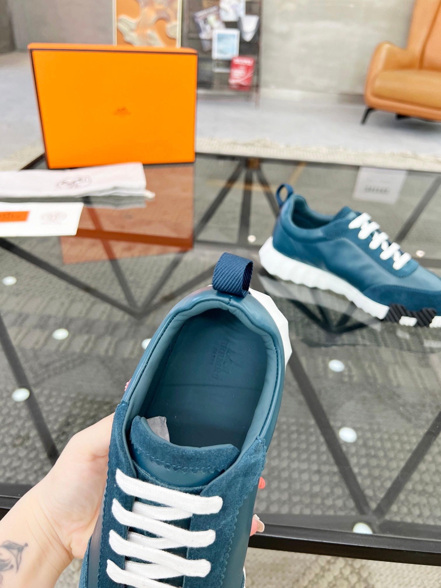 HERMES Bouncing dark blue