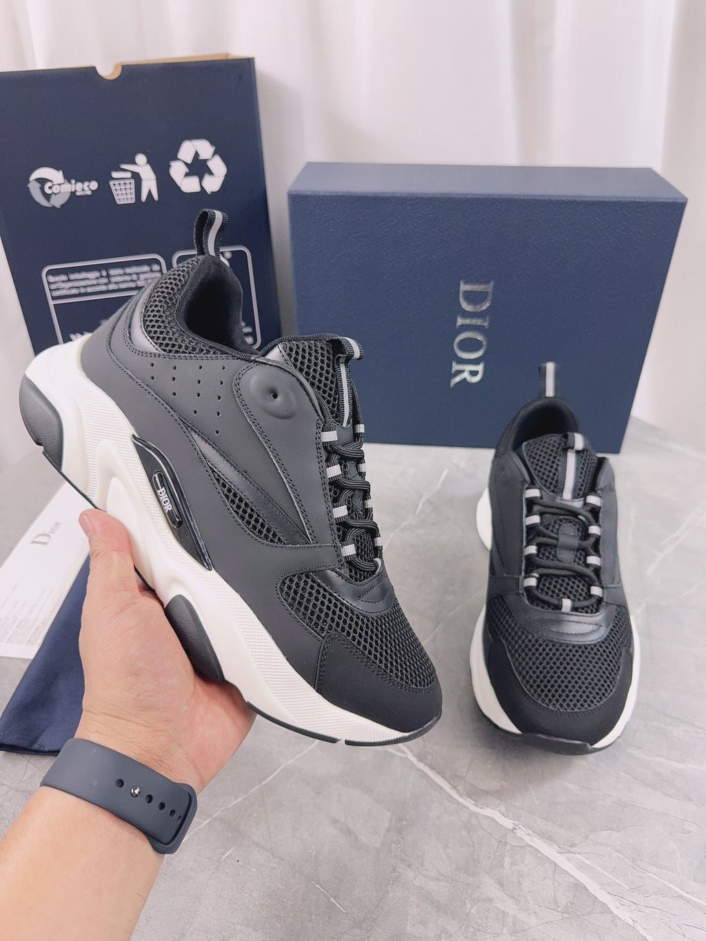 DIOR B22 black and white