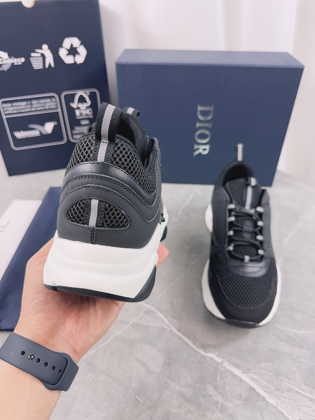 DIOR B22 black and white