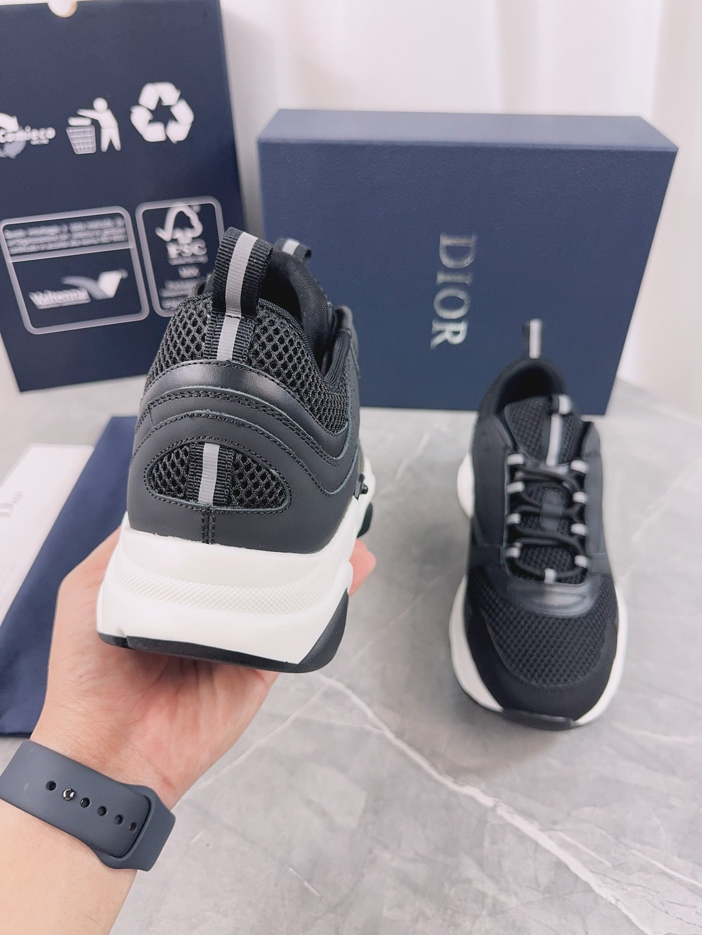 DIOR B22 black and white