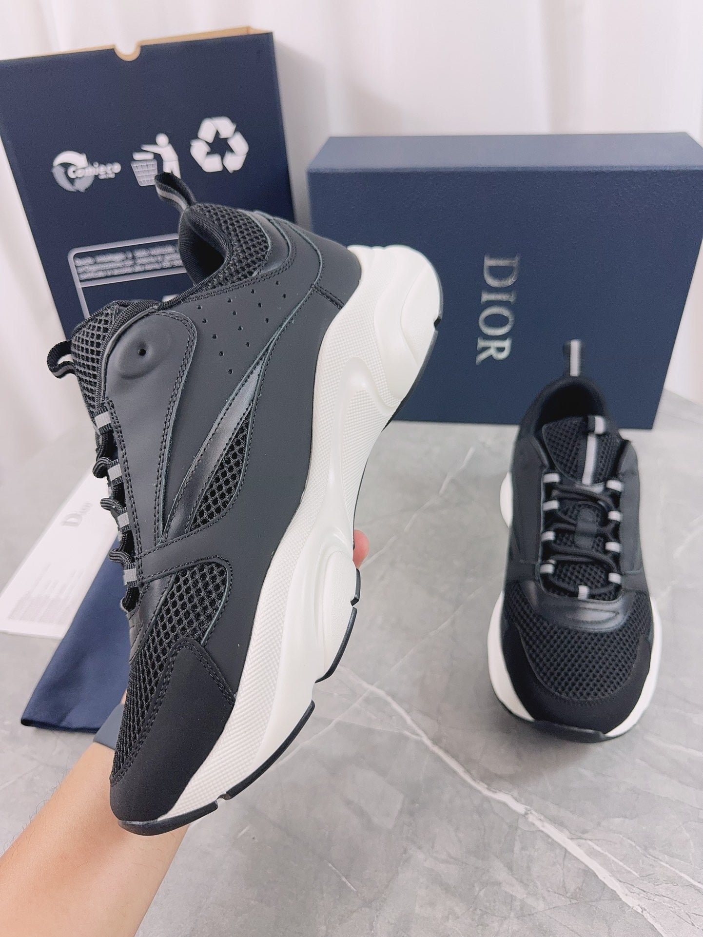 DIOR B22 black and white