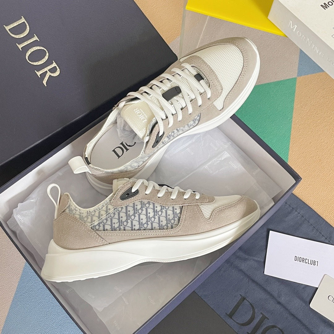 DIOR B25 White dark brown