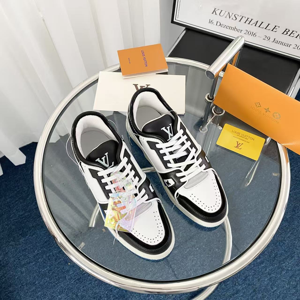LV Trainers Black Blue WHite'