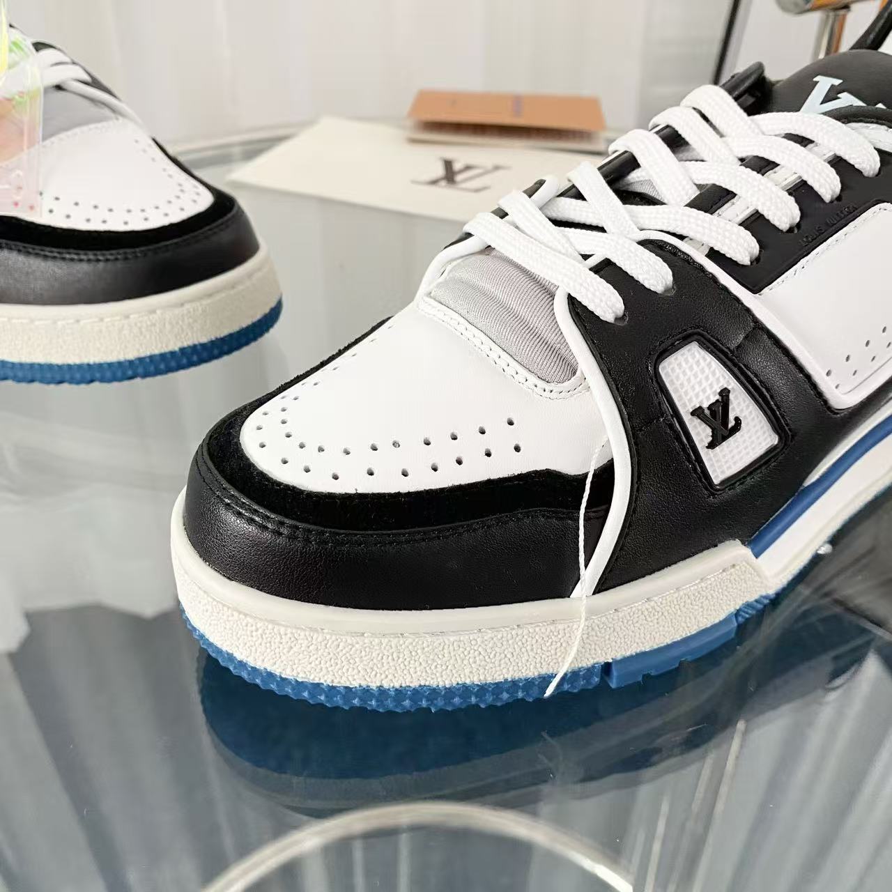 LV Trainers Black Blue WHite'