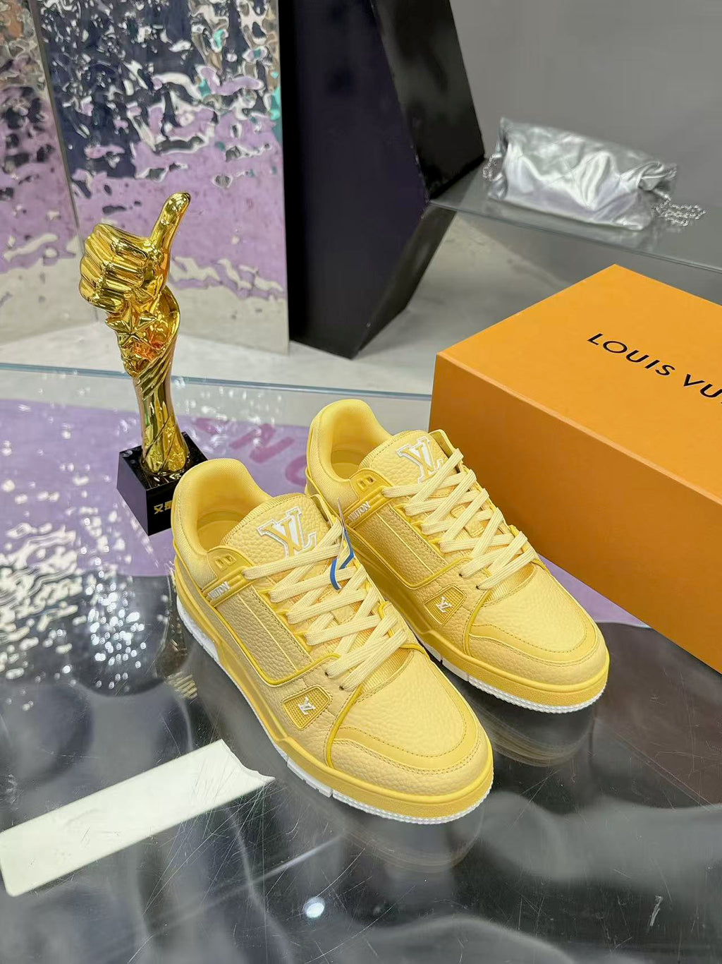 LV trainer yellow and white