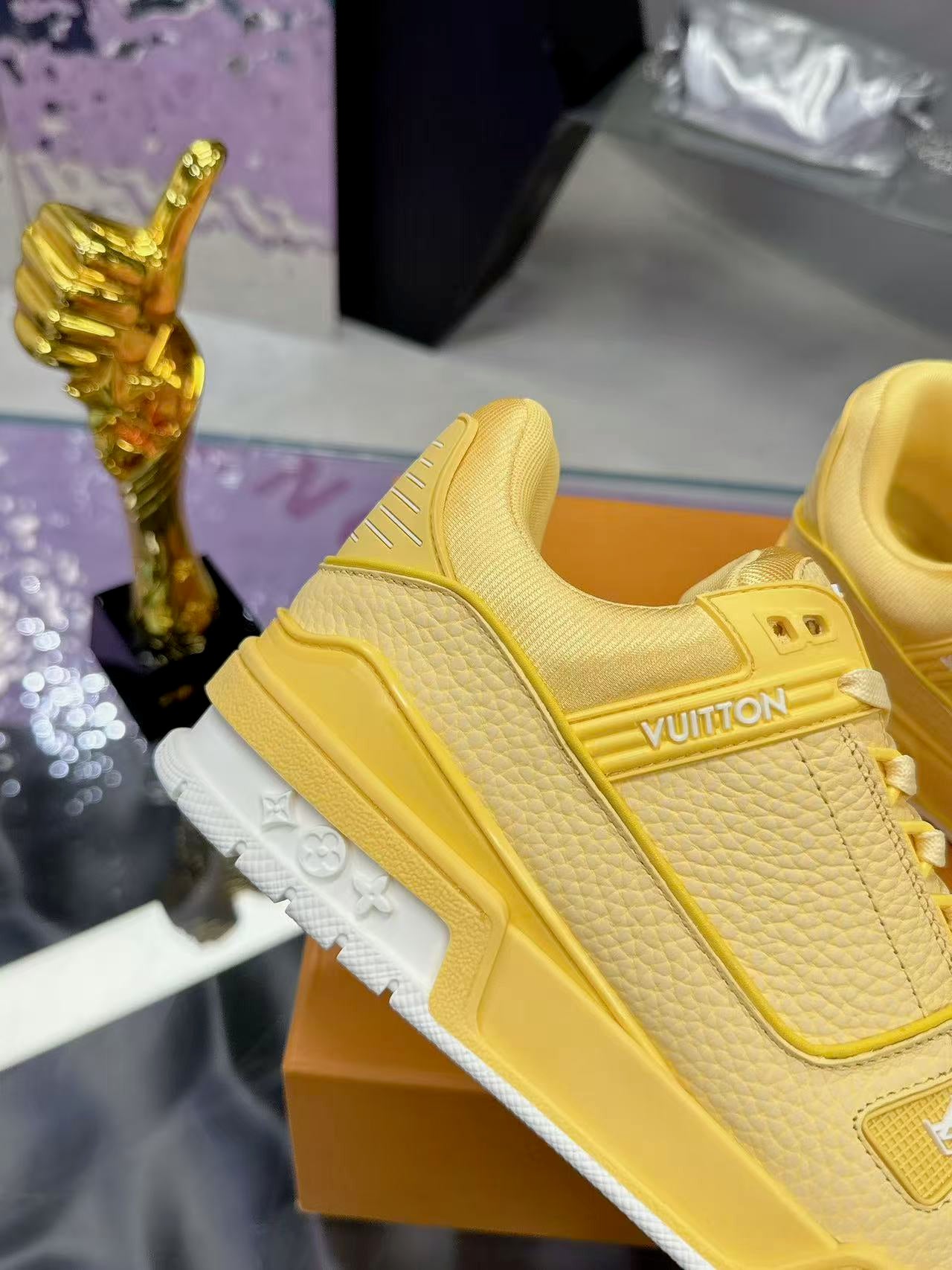 LV trainer yellow and white