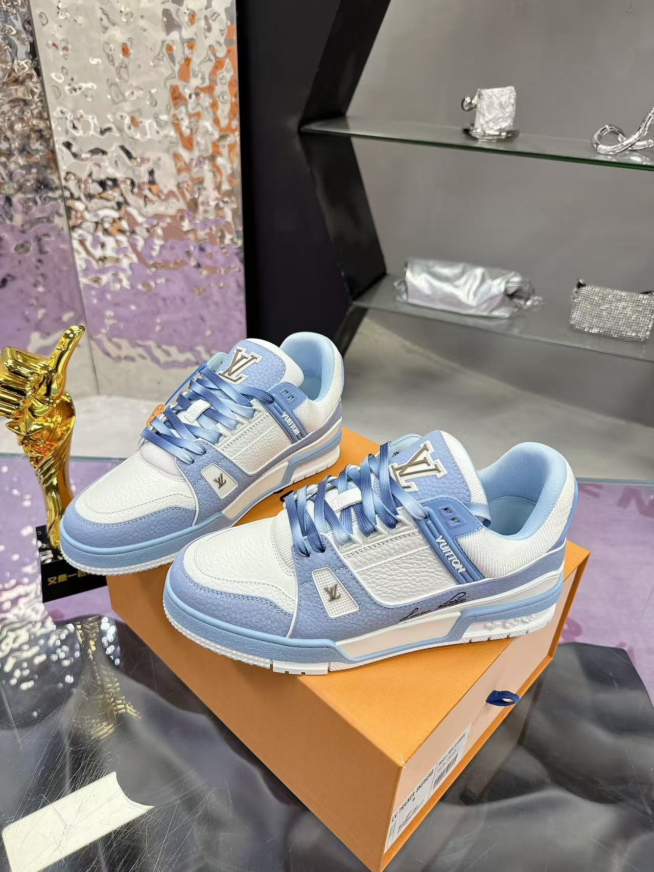 LV trainer navy blue