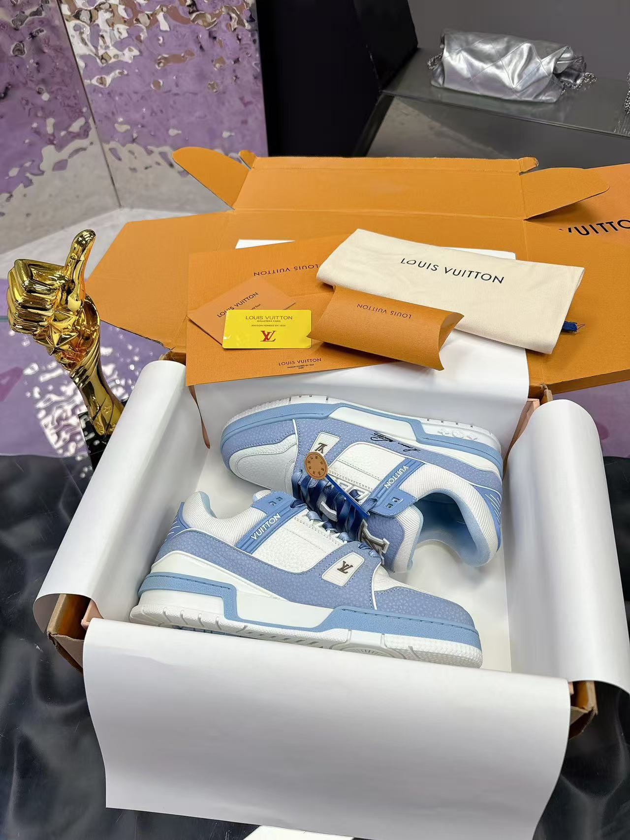 LV trainer navy blue