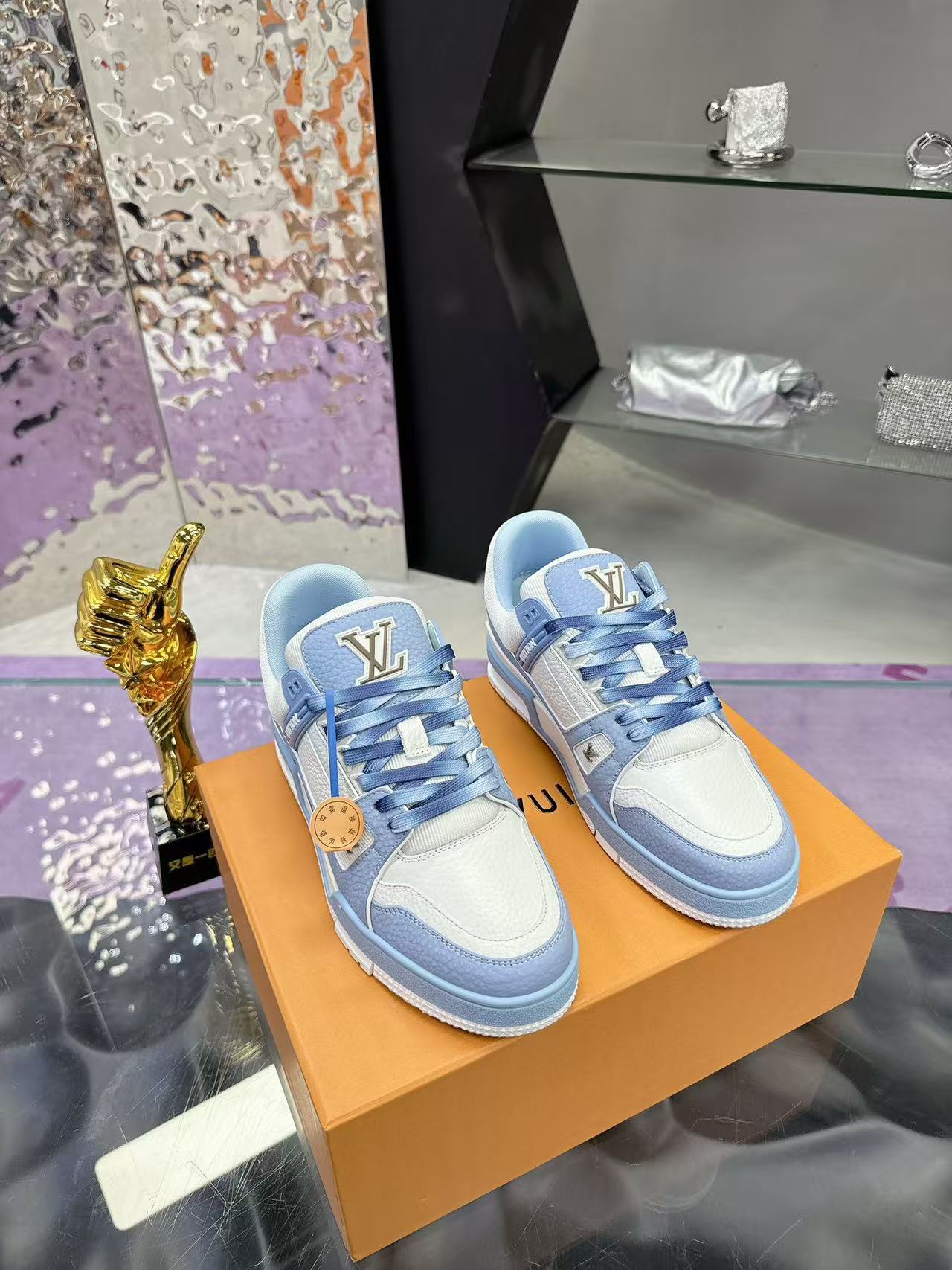 LV trainer navy blue