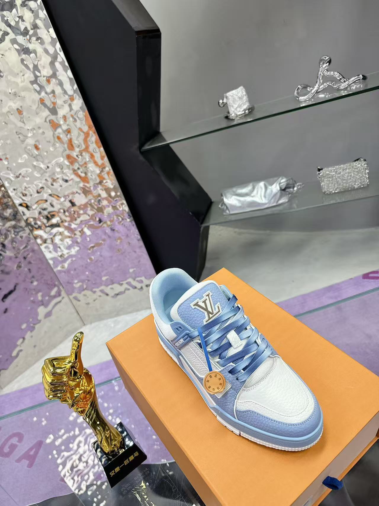 LV trainer navy blue