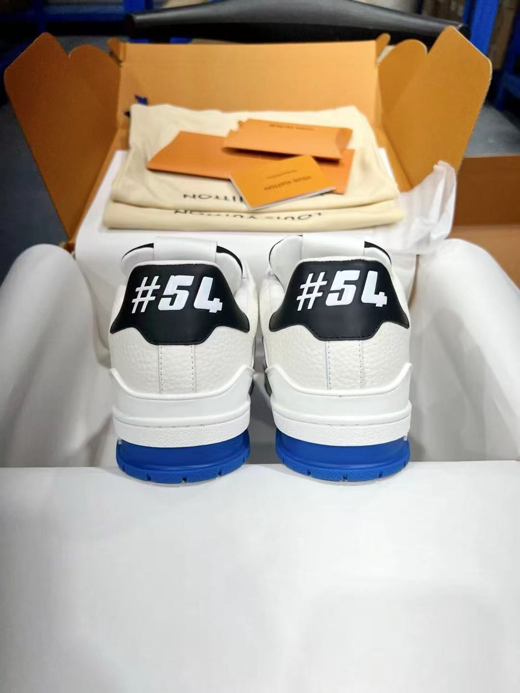 LV trainer blue, white and black