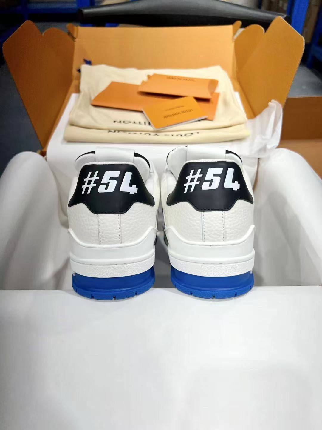 LV trainer blue, white and black