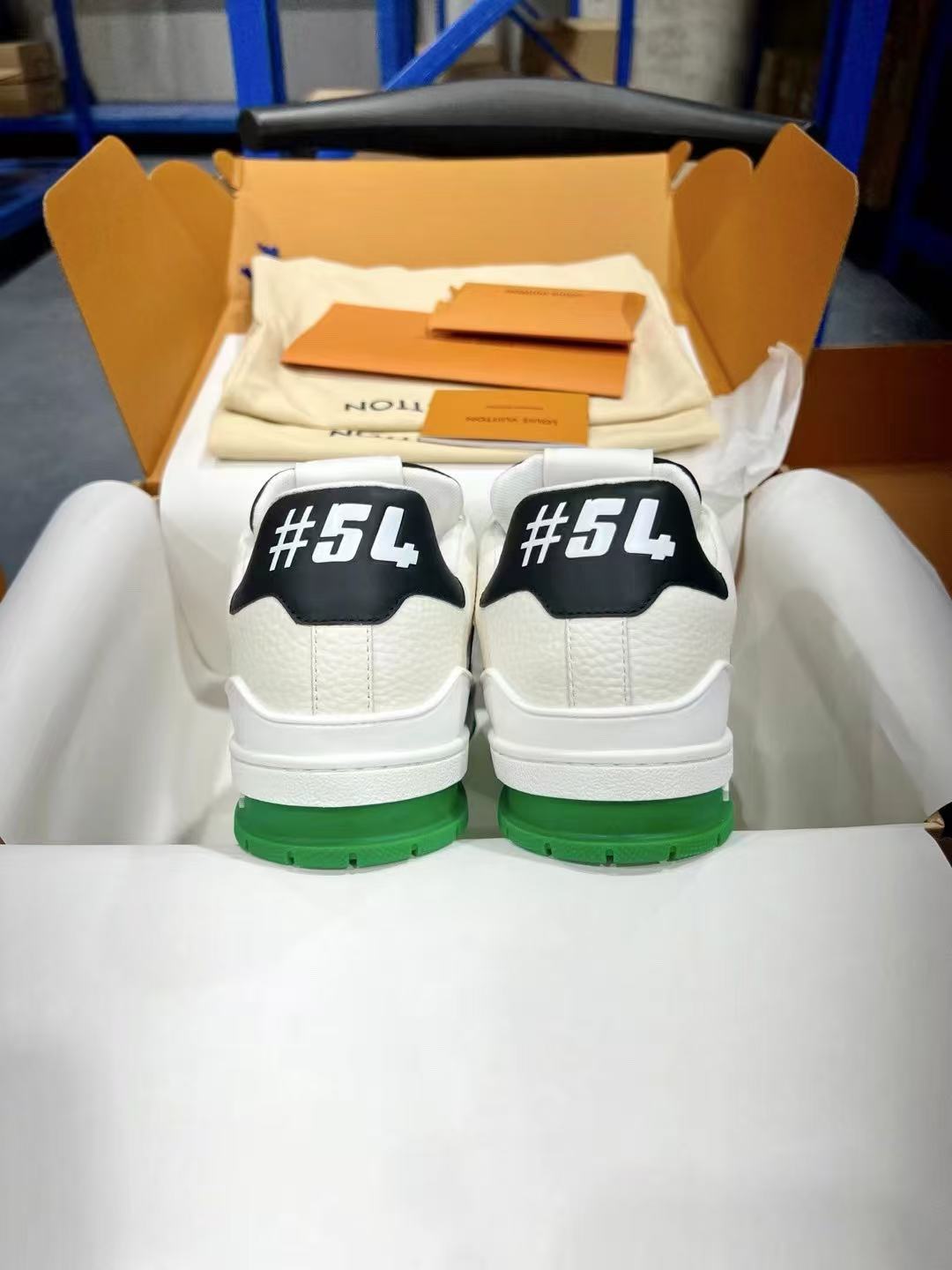 LV trainer green, white and black