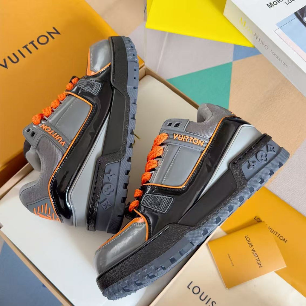 LV Trainer Maxi  gray orange