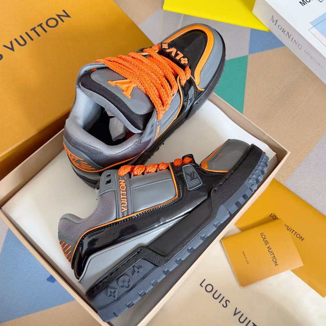 LV Trainer Maxi  gray orange