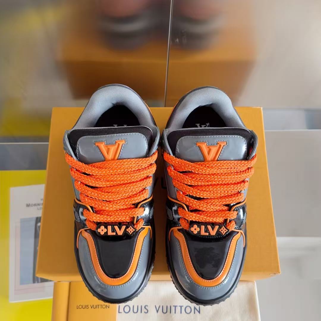 LV Trainer Maxi  gray orange