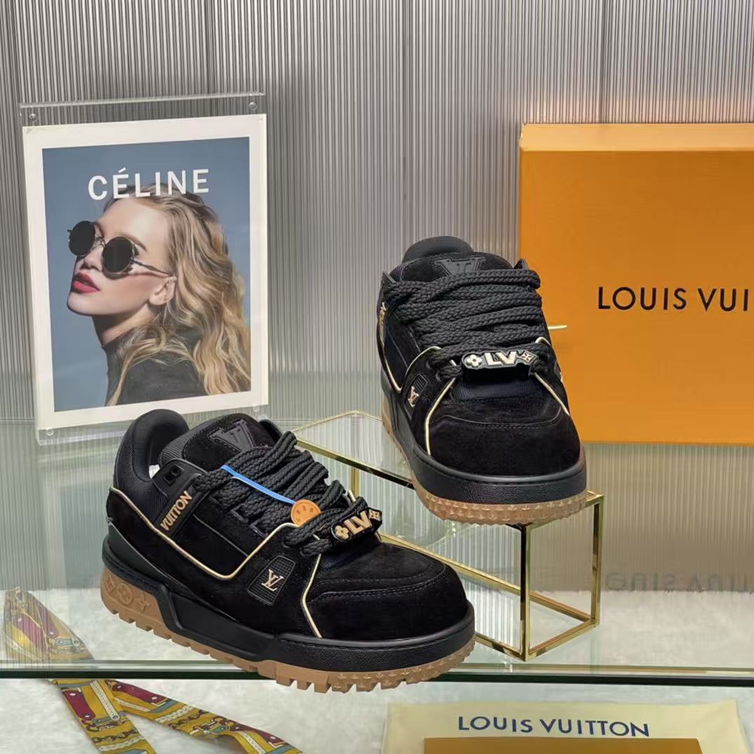 LV Trainer Maxi Black Brown