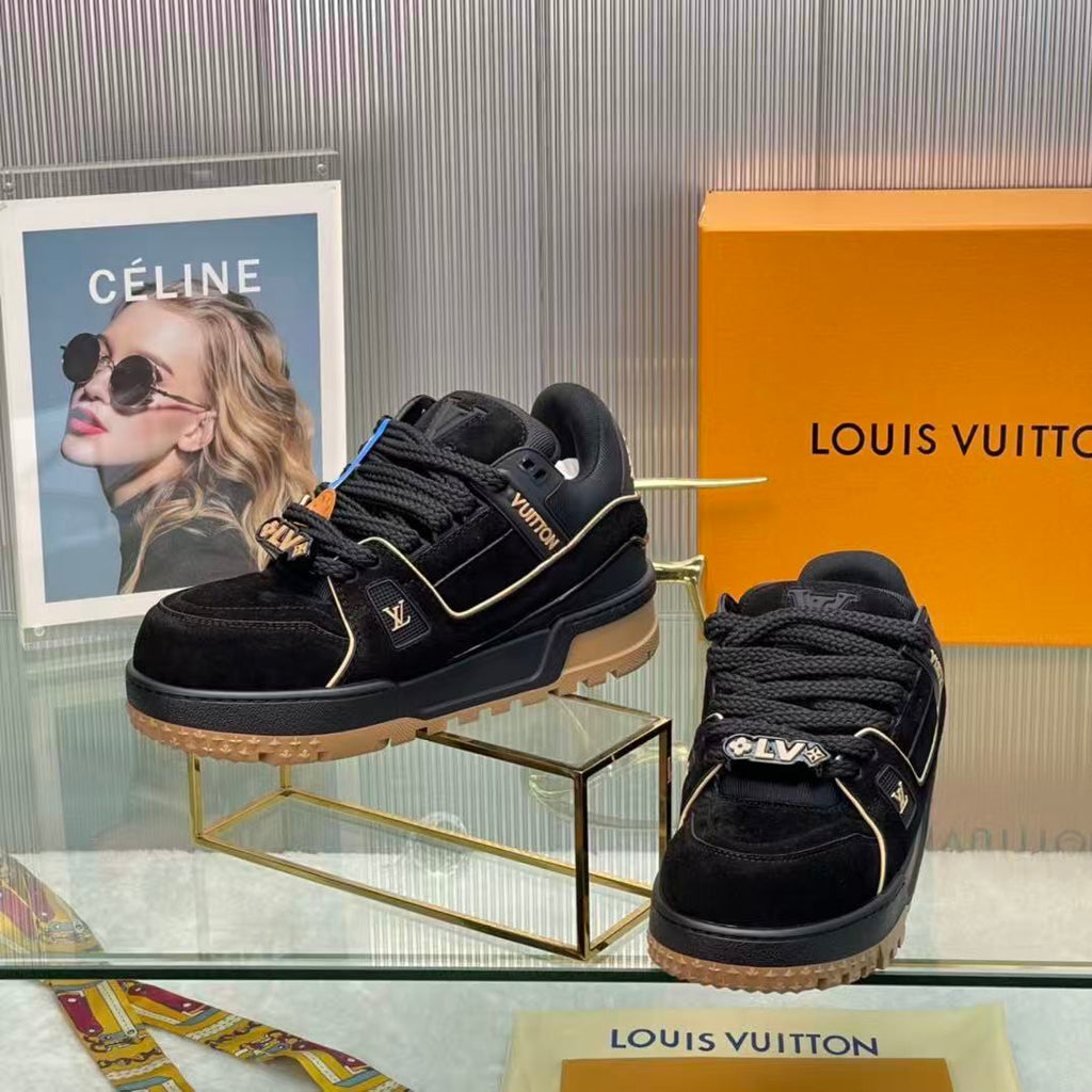 LV Trainer Maxi Black Brown
