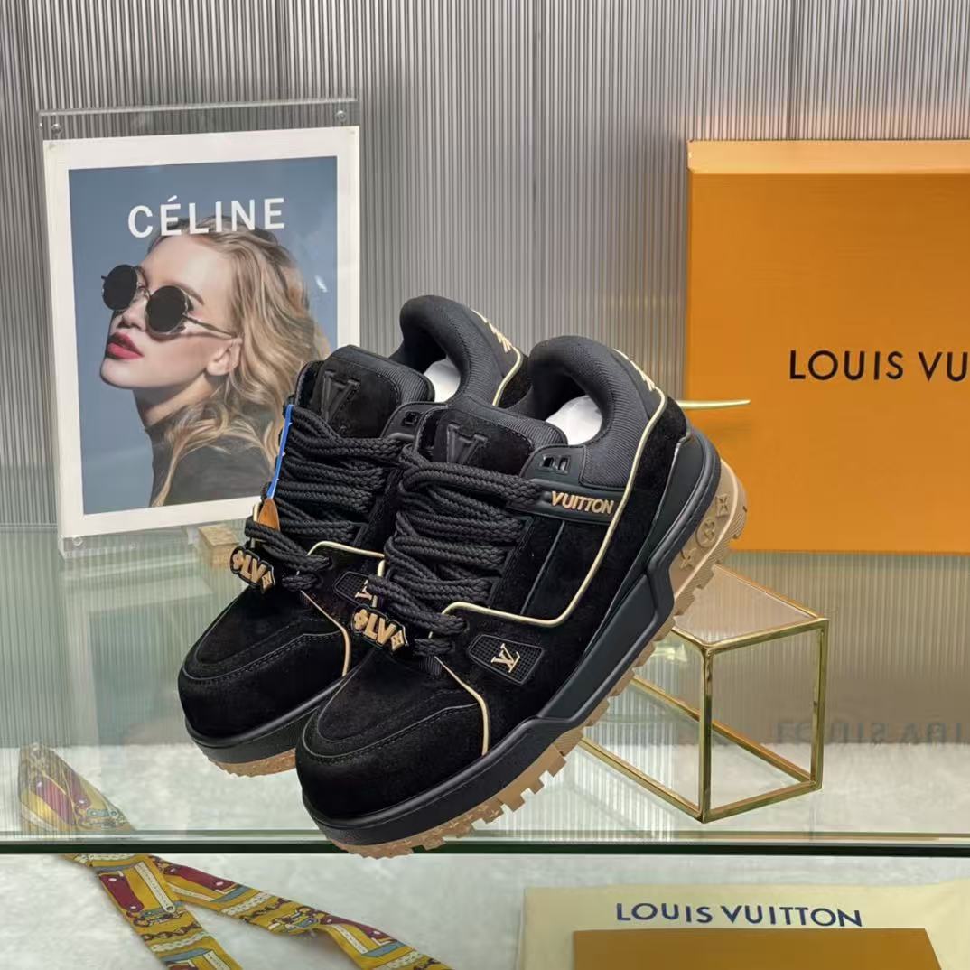 LV Trainer Maxi Black Brown