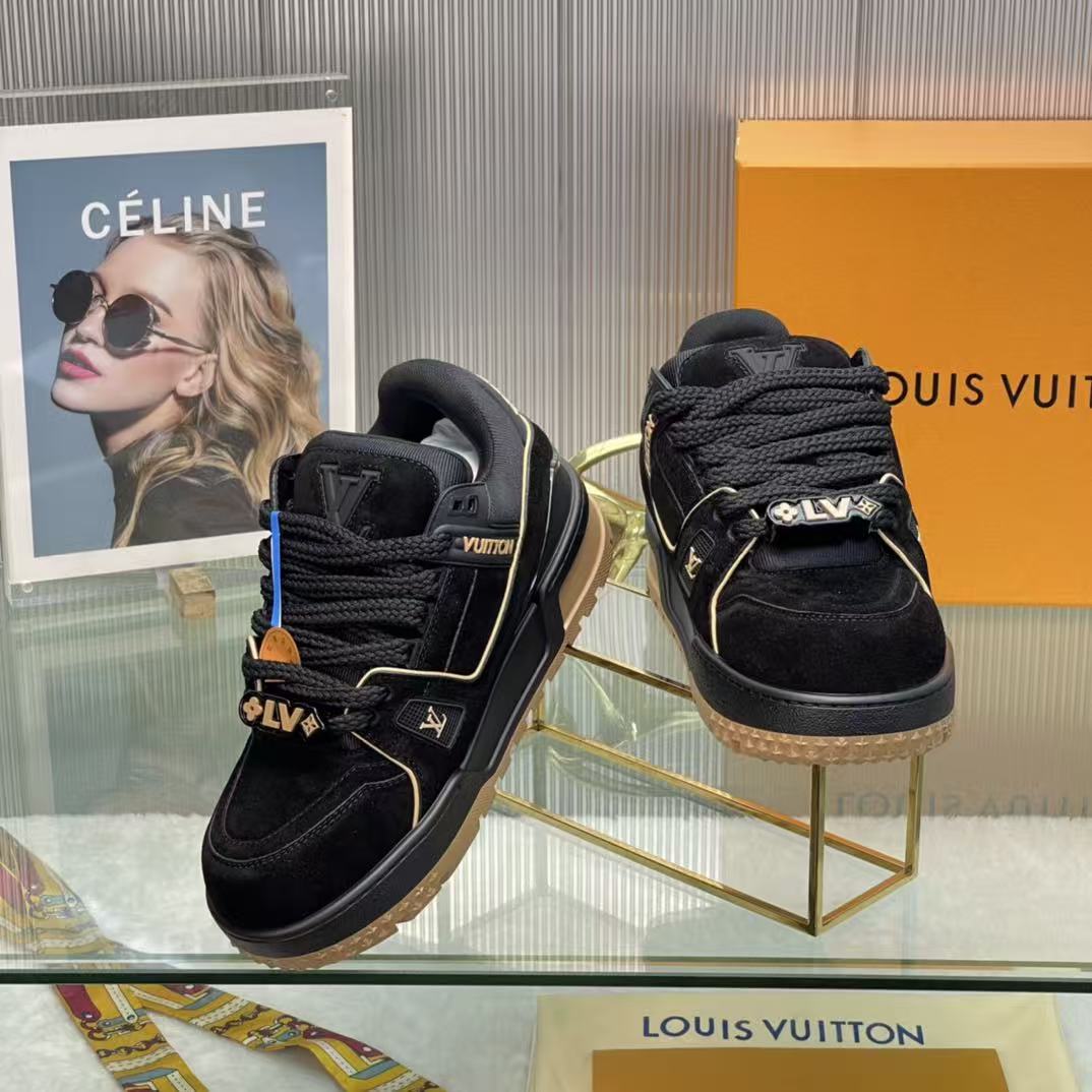 LV Trainer Maxi Black Brown