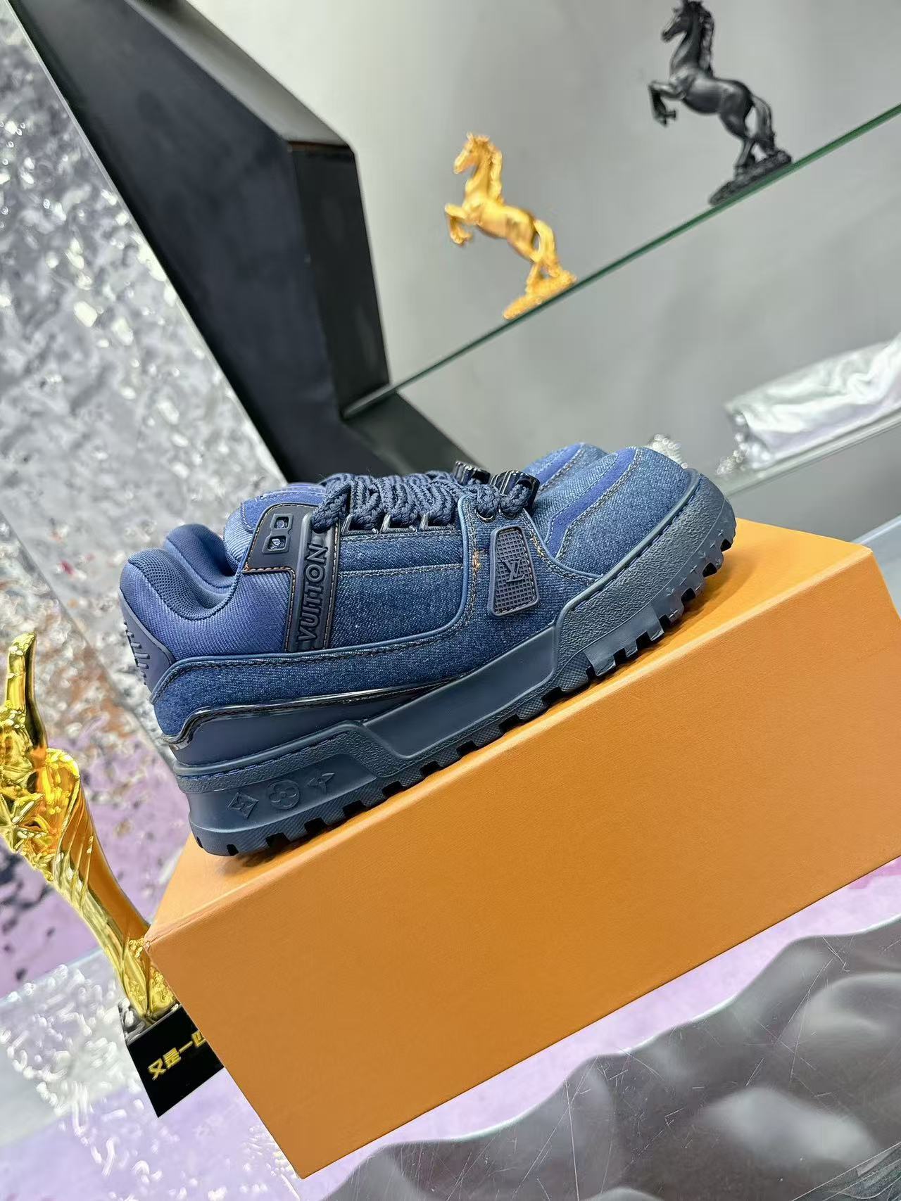 LV Trainer Maxi Denim blue
