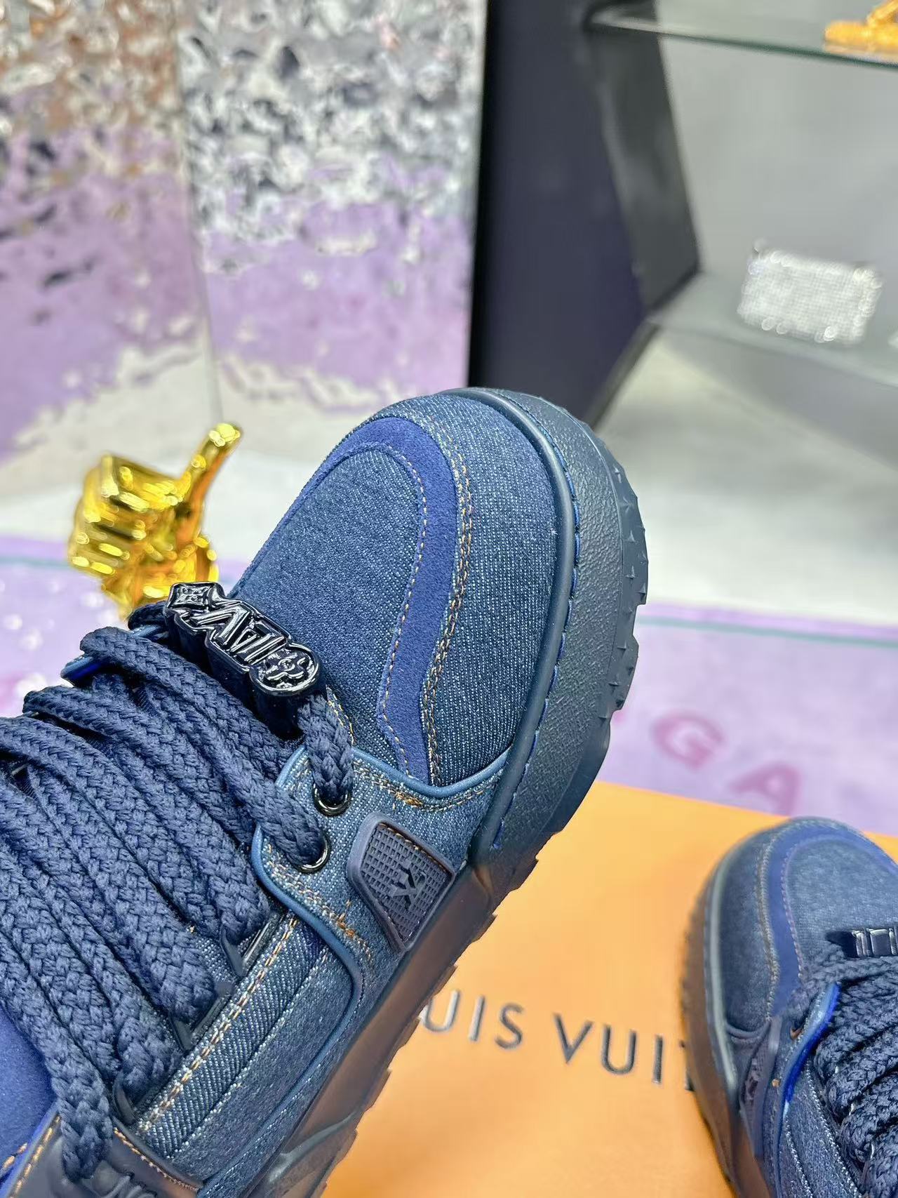 LV Trainer Maxi Denim blue