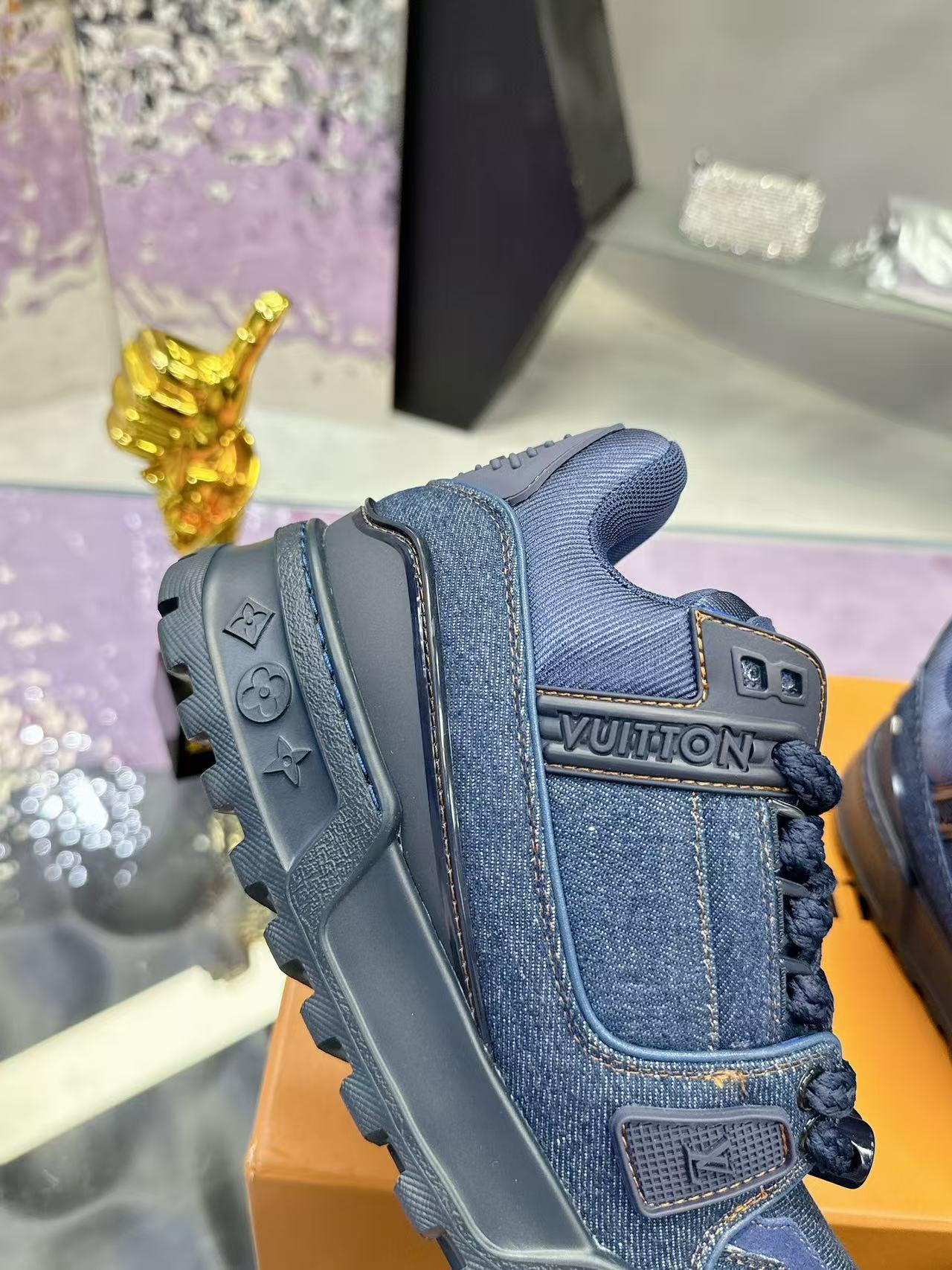 LV Trainer Maxi Denim blue