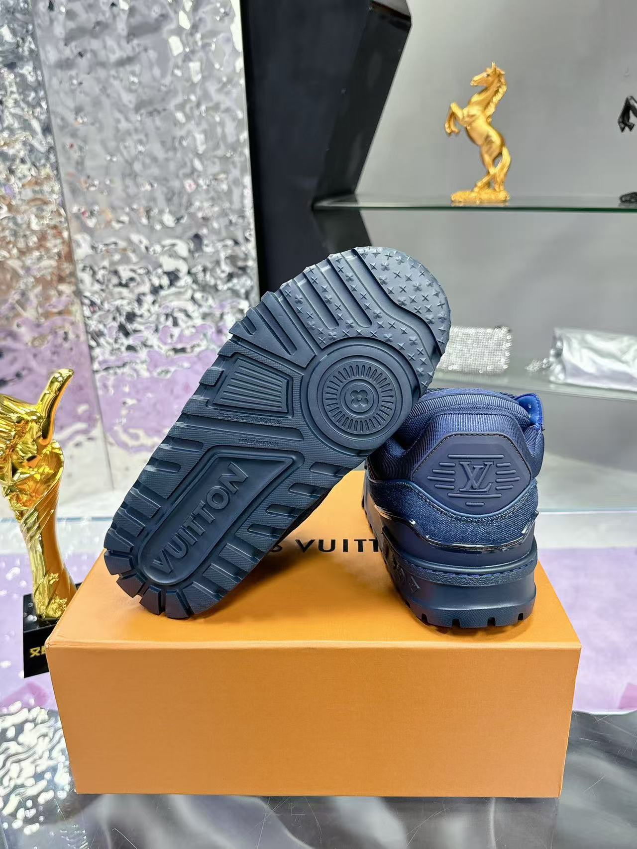 LV Trainer Maxi Denim blue