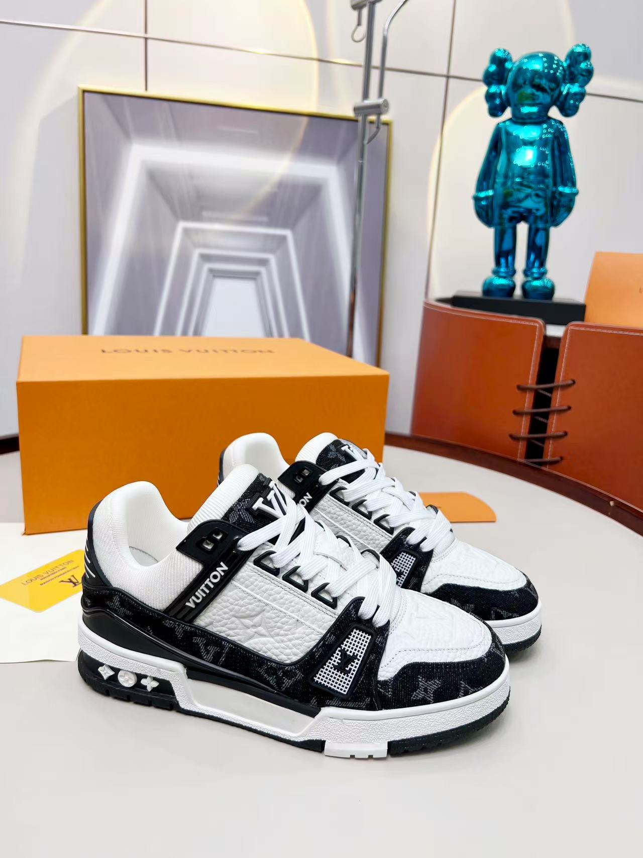 LV trainer black and white