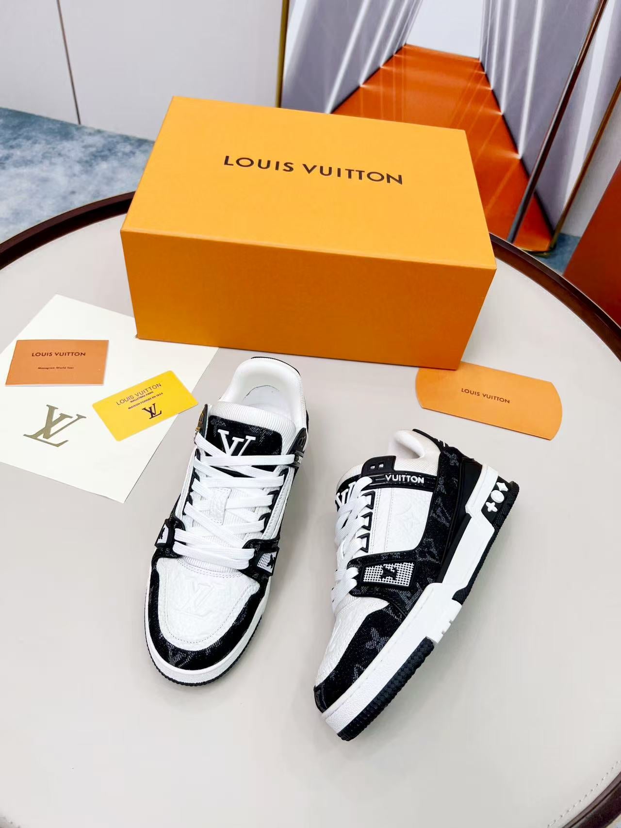 LV trainer black and white