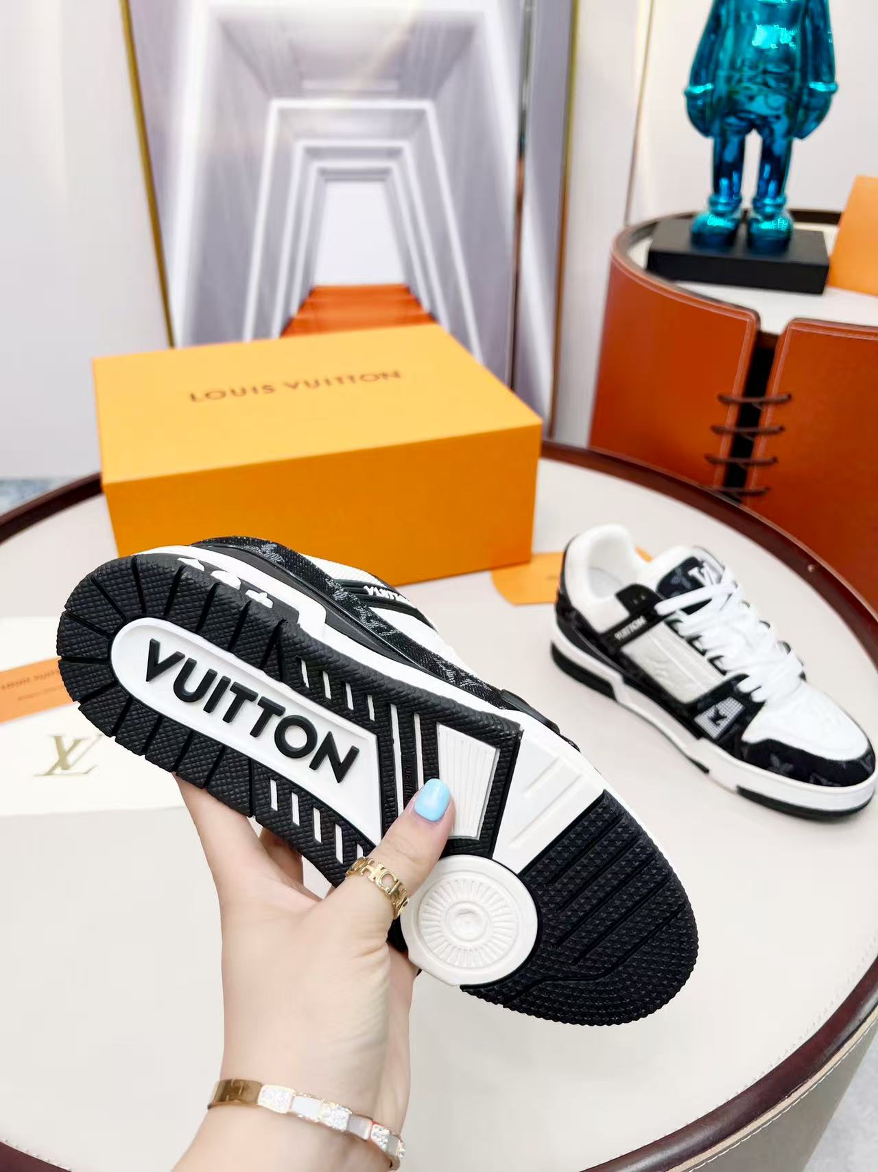 LV trainer black and white