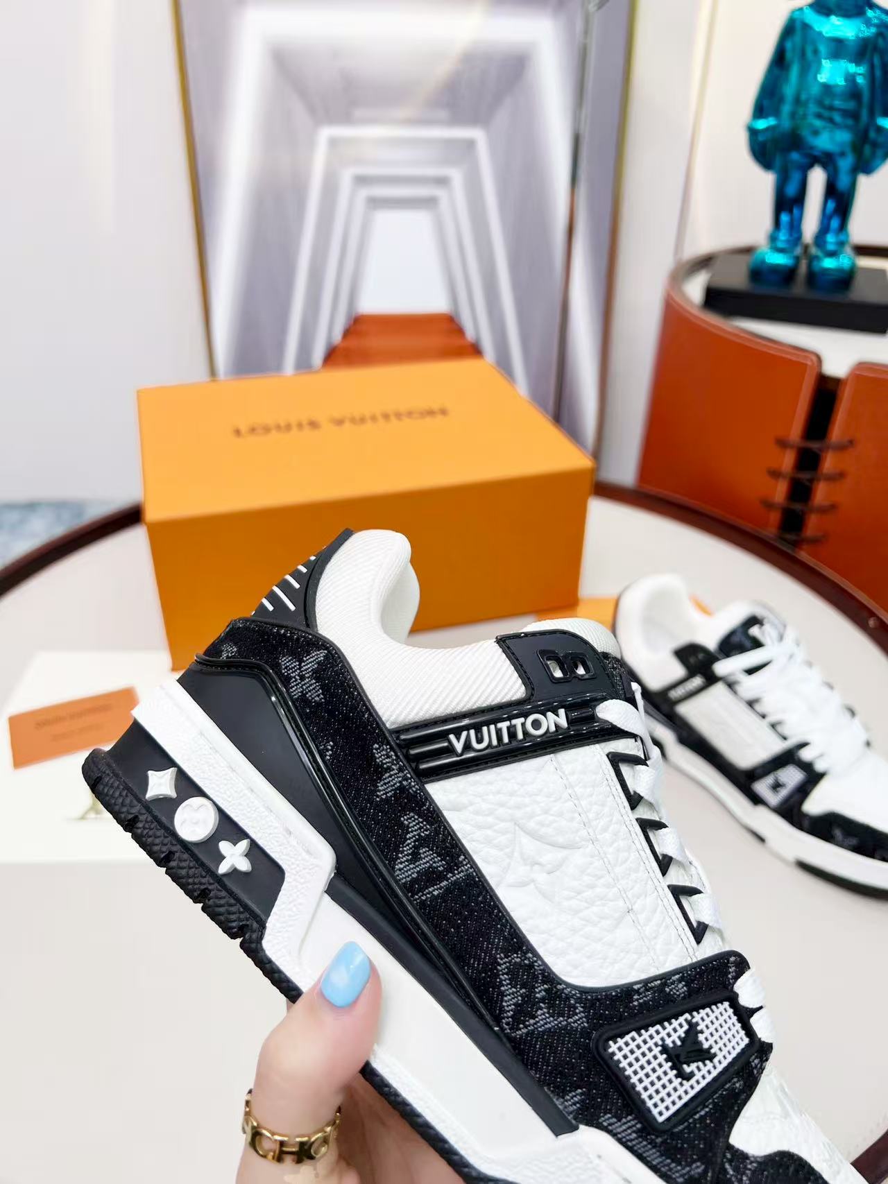 LV trainer black and white